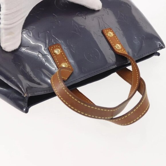 LOUIS VUITTON Monogram Vernis Reade PM Hand Bag Indigo M91335 LV Auth 144063 - Picture 7 of 15
